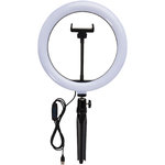 Aro de luz con soporte para teléfono y trípode "Studio"