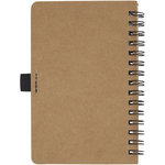 Libreta de tamaño A6 de cartón reciclado con espiral y papel de piedra "Cobble"
