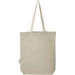 Bolsa Tote de algodón reciclado de 150 g/m² con bolsillo delantero de 9 litros "Pheebs"