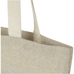 Bolsa Tote de algodón reciclado de 150 g/m² con bolsillo delantero de 9 litros "Pheebs"