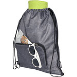 Bolsa con cordón plegable reciclada de 7L "Ash"
