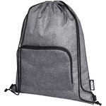 Bolsa con cordón plegable reciclada de 7L "Ash"