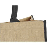 Bolsa Tote de yute con bordes contrastados "Harry"