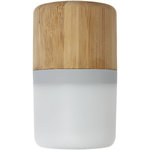 Altavoz de bambú con Bluetooth® y luz "Aurea" 