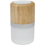 Altavoz de bambú con Bluetooth® y luz "Aurea" 