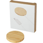 Base de carga inalámbrica magnética de bambú de 10 W "Atra"
