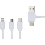 Cable de carga 5 en 1 con aditivo antibacteriano "Pure"