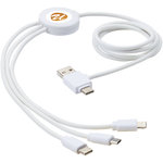 Cable de carga 5 en 1 con aditivo antibacteriano "Pure"