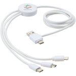 Cable de carga 5 en 1 con aditivo antibacteriano "Pure"