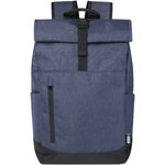 Mochila para portátil de 15,6" reciclada GRS con cierre superior 12L "Hoss"