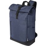 Mochila para portátil de 15,6" reciclada GRS con cierre superior 12L "Hoss"