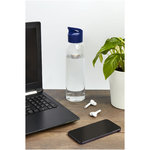 Botella de Tritan™ transparente con tapa de colores de 650 ml "Sky"