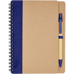 Libreta de papel reciclado con bolígrafo "Priestly"
