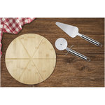 Tabla de pizza y accesorios de bambú "Mangiary"