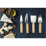 Set de 4 piezas para queso de bambú  "Cheds"