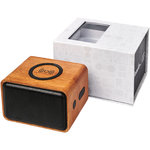 Altavoz con base de carga inalámbrica de 3 W  "Wooden"