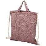 Mochila de cuerdas con asas de algodón reciclado de 150 g/m 6L "Pheebs"