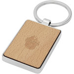 Llavero rectangular de madera de haya "Mauro"