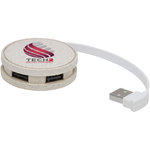 Hub USB de paja de trigo "Kenzu"