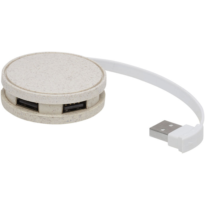 Hub USB de paja de trigo "Kenzu"