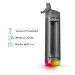 Bidón inteligente de acero inoxidable con aislamiento al vacío de 620 ml  "HidrateSpark® PRO"