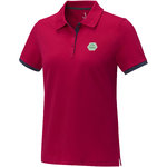 Polo de manga corta de dos tonos para mujer "Morgan"