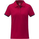 Polo de manga corta de dos tonos para mujer "Morgan"