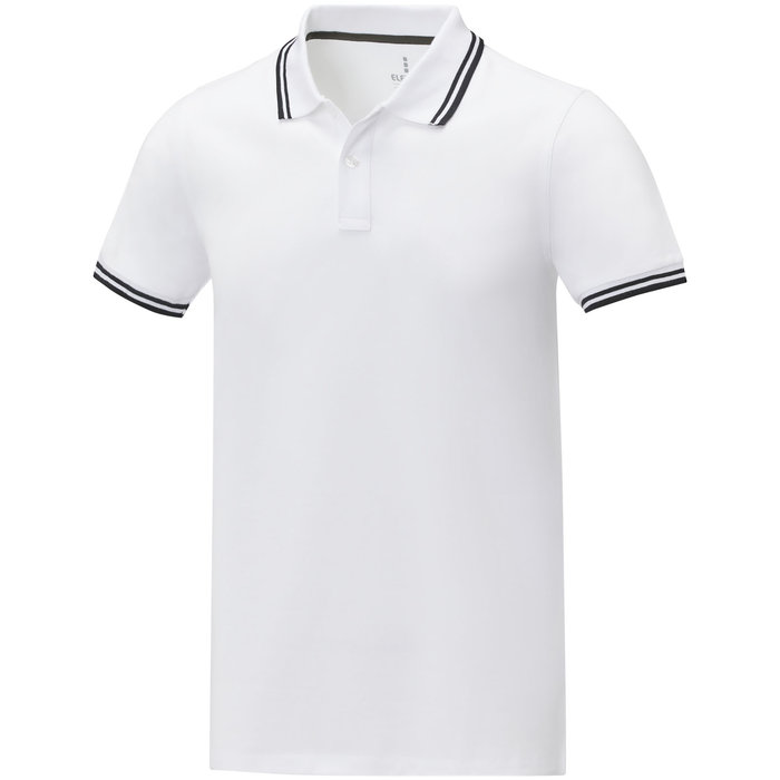 Polo de manga corta con ribete para hombre "Amarago"