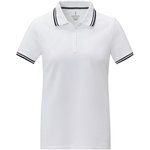 Polo de manga corta con ribete para mujer "Amarago"