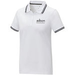 Polo de manga corta con ribete para mujer "Amarago"