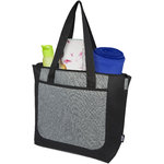 Bolsa Tote reciclada GRS en dos tonos con cremallera de 15 L "Reclaim"