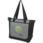 Bolsa Tote reciclada GRS en dos tonos con cremallera de 15 L "Reclaim"