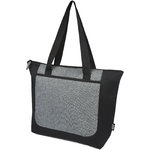 Bolsa Tote reciclada GRS en dos tonos con cremallera de 15 L "Reclaim"