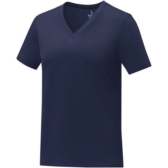 Camiseta de manga corta y cuello en V para mujer "Somoto" 