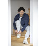 Chaqueta polar con cremallera entera reciclada GRS para hombre "Amber"