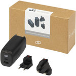 Cargador de viaje PD de 25 W de plástico reciclado "ADAPT"