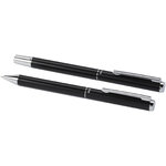 Set de regalo de bolígrafo y rollerball de aluminio reciclado "Lucetto"