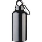 Botella de 400 ml de aluminio reciclado con certificado RCS con mosquetón "Oregon"