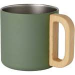 Taza de acero inoxidable reciclado con certificado RCS con aislamiento de cobre de 360 ml "Bjorn"