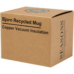 Taza de acero inoxidable reciclado con certificado RCS con aislamiento de cobre de 360 ml "Bjorn"
