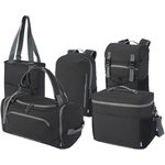 Mochila de lona resistente al agua de material reciclado GRS de 35 l "Aqua"