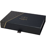 Parker set de bolígrafo y rollerball acromático con caja de regalo "IM" (tinta negra/azul)