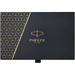 Parker set de bolígrafo y rollerball acromático con caja de regalo "IM" (tinta negra/azul)