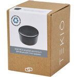  Minialtavoz Bluetooth® de aluminio reciclado de 3 w con certificación RCS  "Rise" 