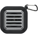 Altavoz solar Bluetooth IPX5 de 3W con mosquetón en plástico reciclado con certificación RCS "Solo" 