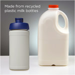 Bidón deportivo con tapa Flip de material reciclado de 500 ml "Baseline"