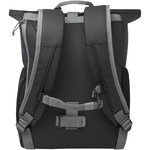 Bolsa enrollable para bicicleta resistente al agua de material reciclado GRS de 15" y 20 l "Aqua"