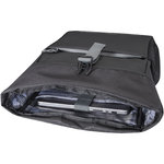 Bolsa enrollable para bicicleta resistente al agua de material reciclado GRS de 15" y 20 l "Aqua"