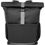 Bolsa enrollable para bicicleta resistente al agua de material reciclado GRS de 15" y 20 l "Aqua"