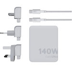 Cargador de viaje de 140 W con cable USB-C PD de 240 W "Xtorm XVC2140 GaN Ultra"